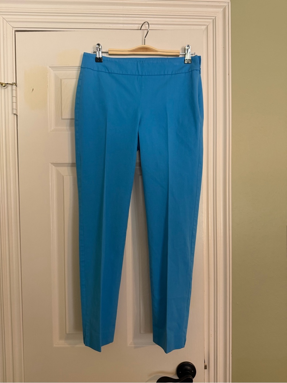 Talbots Turquoise Slim Ankle Trousers